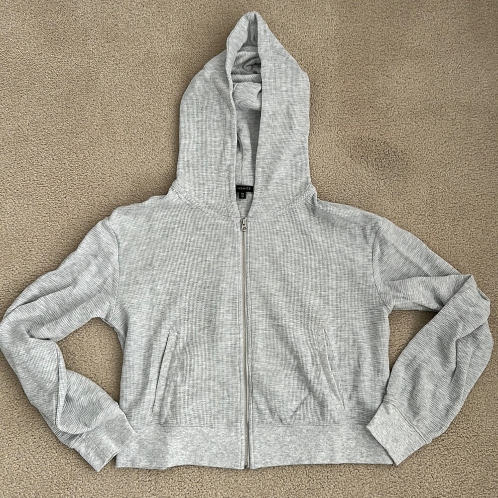 Dynamite Gray Zip-Up Hoodie